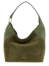 Bicolor Calfskin Shoulder Bag