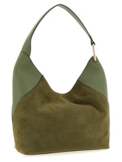 Bicolor Calfskin Shoulder Bag