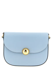 Blue Calfskin Crossbody Bag
