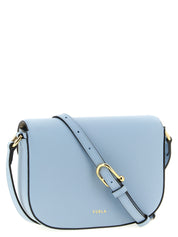 Blue Calfskin Crossbody Bag