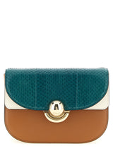 Multicolor Lamb Leather Crossbody Bag