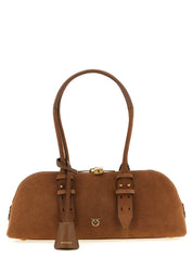 PINKO Brown Cowhide Shoulder Bag