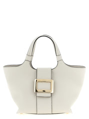 Gray Calfskin Tote Bag