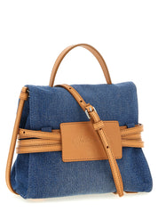Blue Cotton Handbag