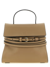 Beige Napa Leather / Calf Bos Taurus Handbag