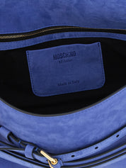 Blue Calfskin Shoulder Bag