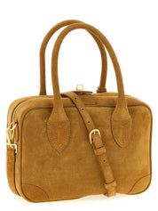Beige Cowhide Handbag