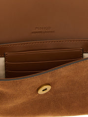 PINKO Brown Cowhide Shoulder Bag