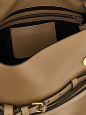 Beige Napa Leather / Calf Bos Taurus Shoulder Bag