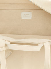Beige Cotton Tote Bag