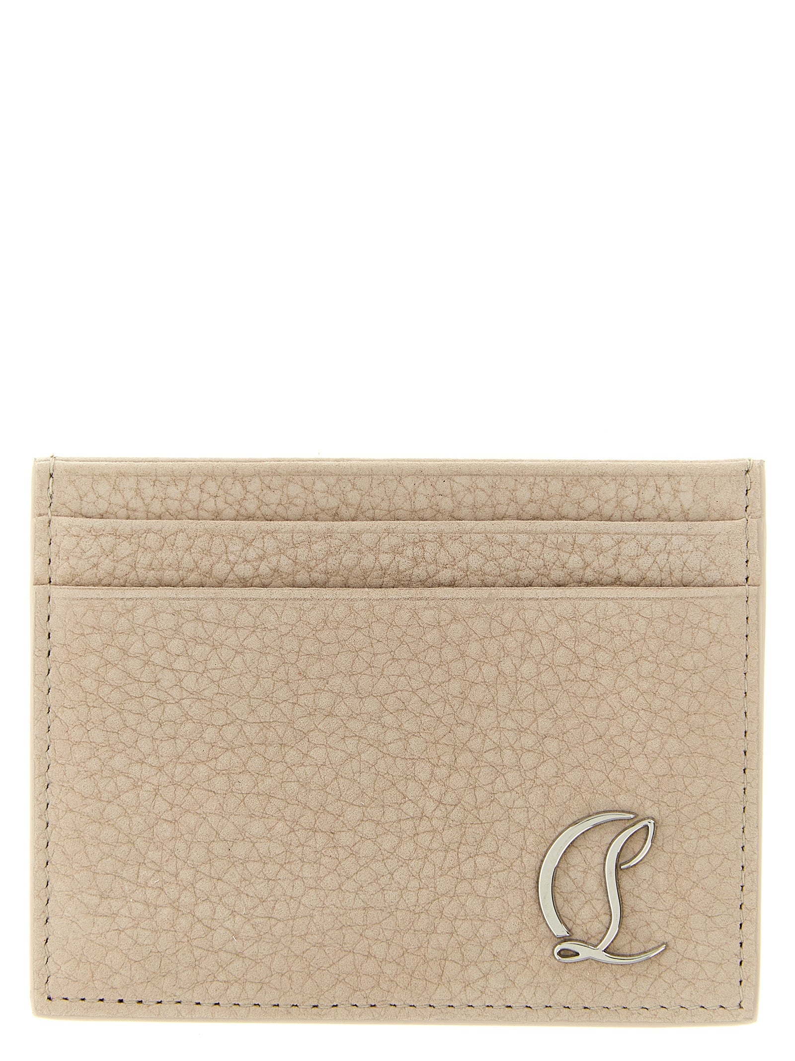Beige Calfskin Cardholder