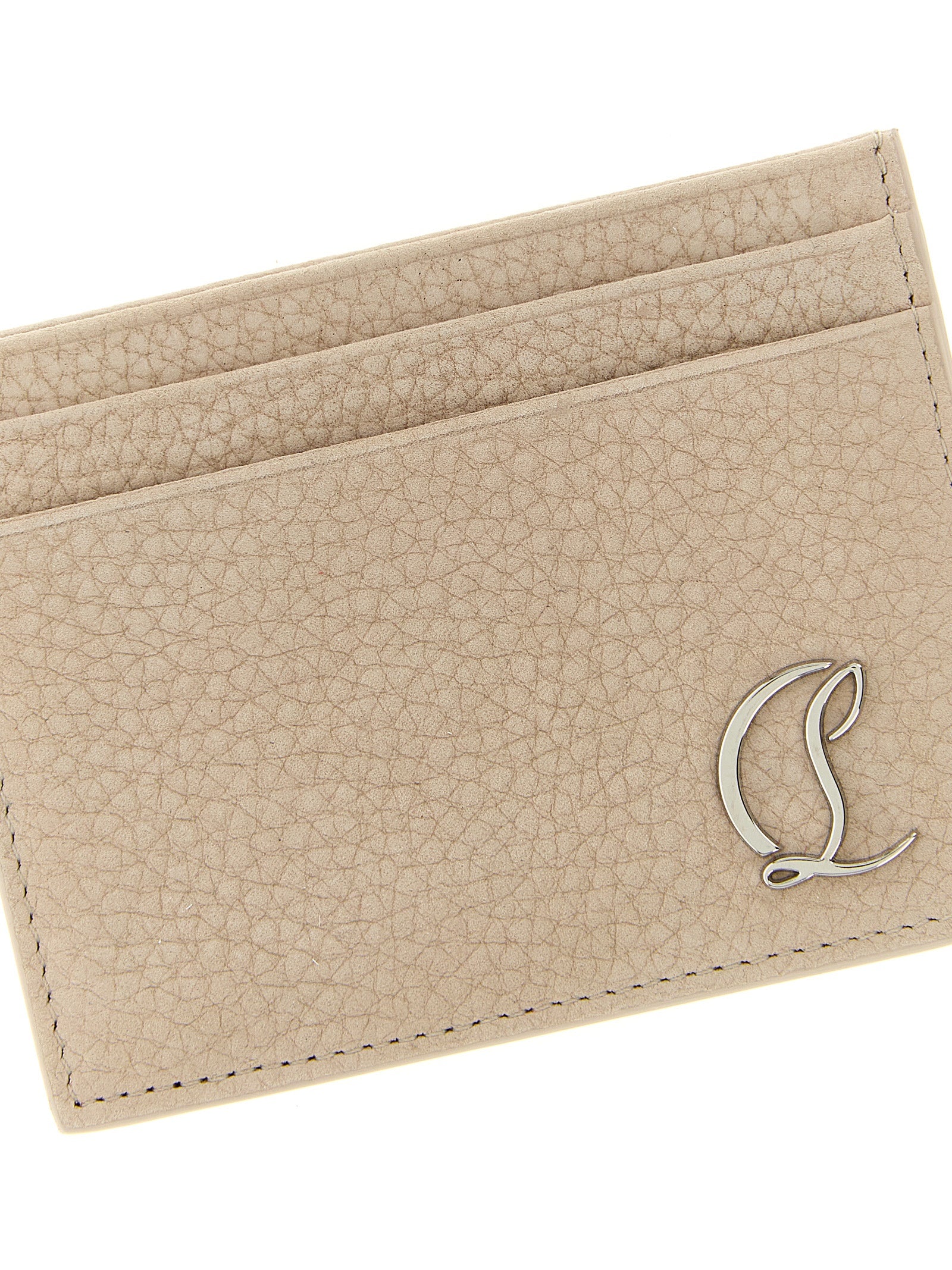 Beige Calfskin Cardholder