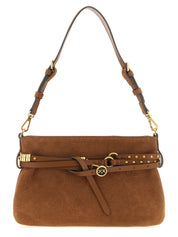 Brown Lamb Leather Shoulder Bag