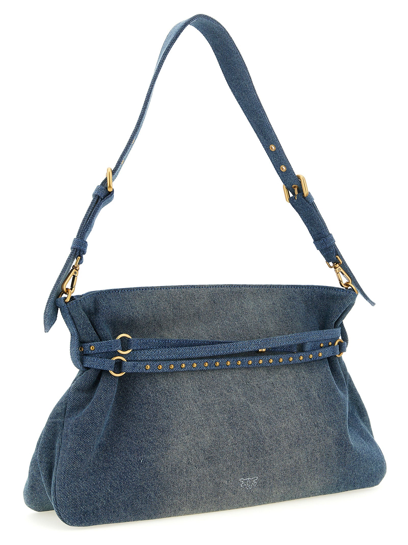 Blue Cotton Shoulder Bag