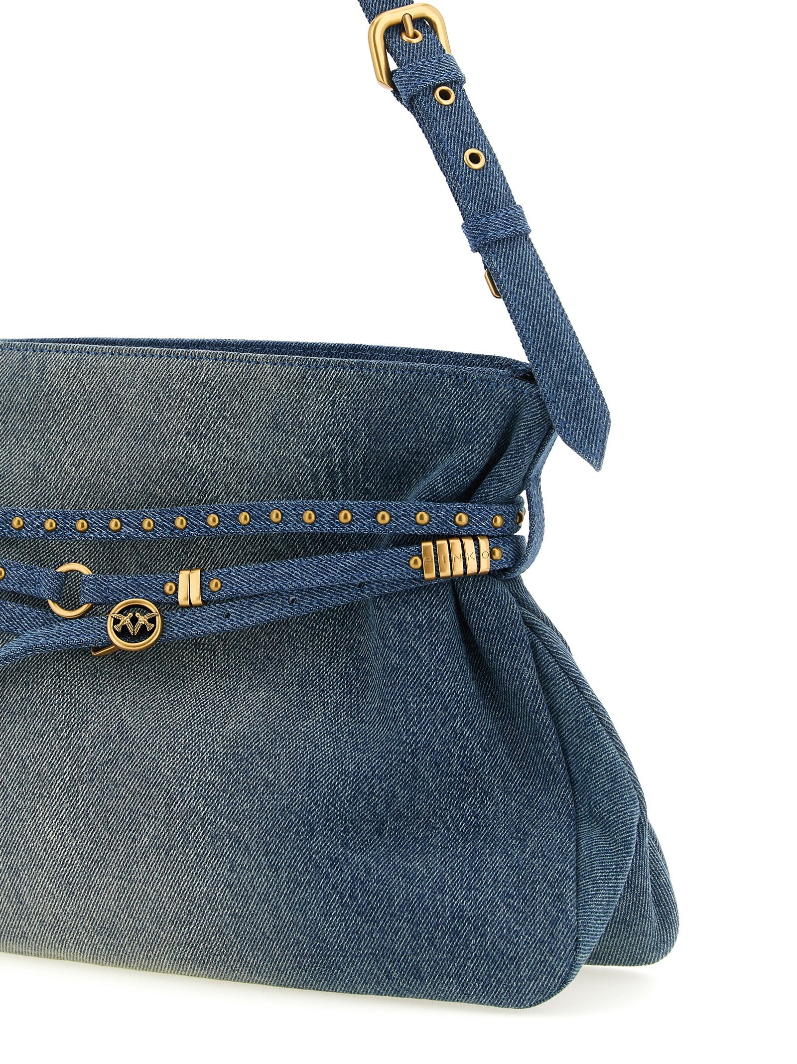 Blue Cotton Shoulder Bag