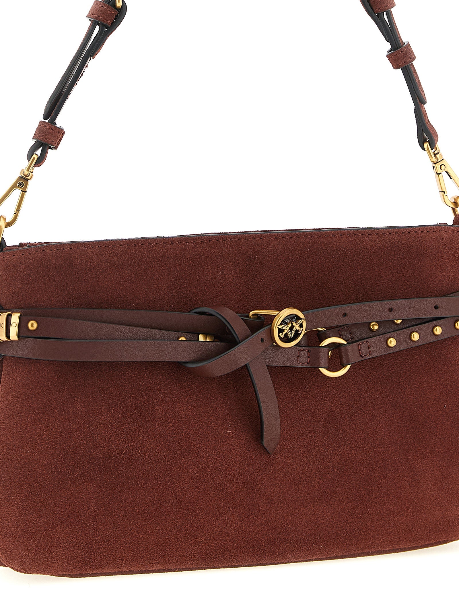 Bordeaux Lamb Leather Shoulder Bag
