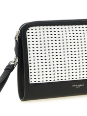 Bicolor Calfskin Clutch Bag