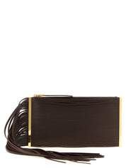 Brown Leather Clutch Bag