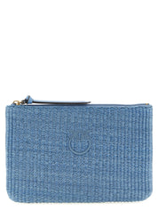 Blue Polypropylene Clutch Bag