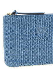Blue Polypropylene Clutch Bag