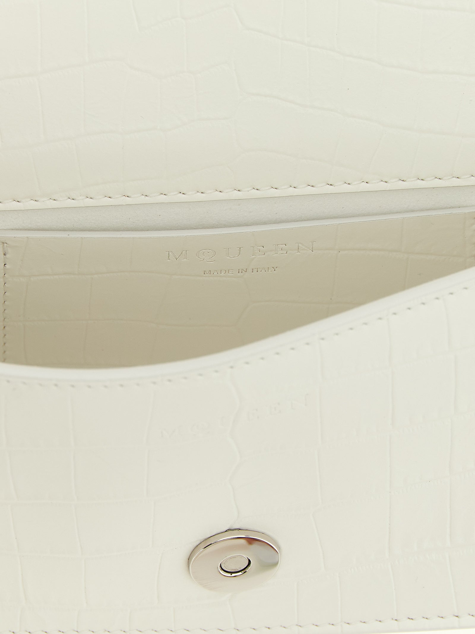 White Calfskin Shoulder Bag