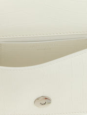 White Calfskin Shoulder Bag
