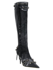 Balenciaga Black Lamb Leather Over The Knee