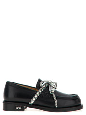 Black Leather Slip-On Loafers