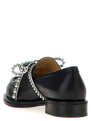 Black Leather Slip-On Loafers