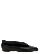 Black Lamb Leather Ballet Flats