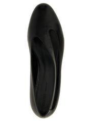 Black Lamb Leather Ballet Flats