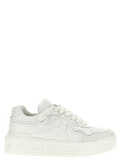 White Calfskin Chunky Sneakers