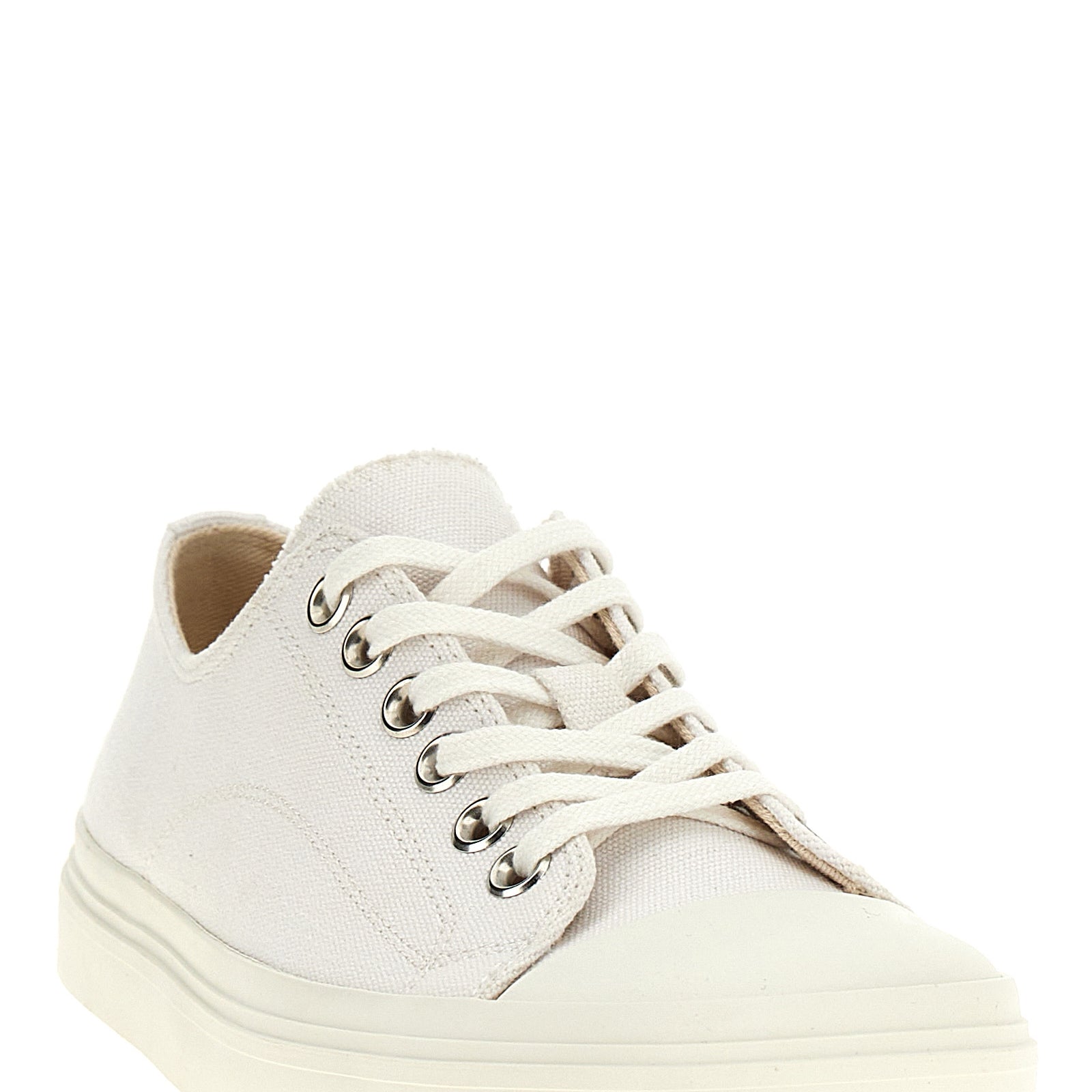 Moschino White Cotton Low Top Sneakers Moschino