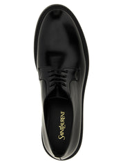 Black Lamb Leather Oxfords And Derbies