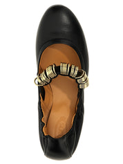 Black Lamb Leather Ballet Flats