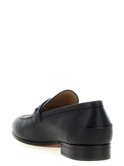 Black Goatskin Slip-On Loafers