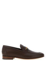 Brown Goatskin Slip-On Loafers