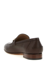 Brown Goatskin Slip-On Loafers