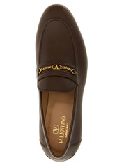Brown Goatskin Slip-On Loafers