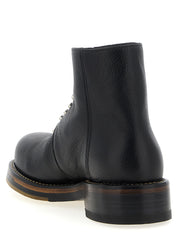Alexander McQueen Black Calfskin Ankle Boots