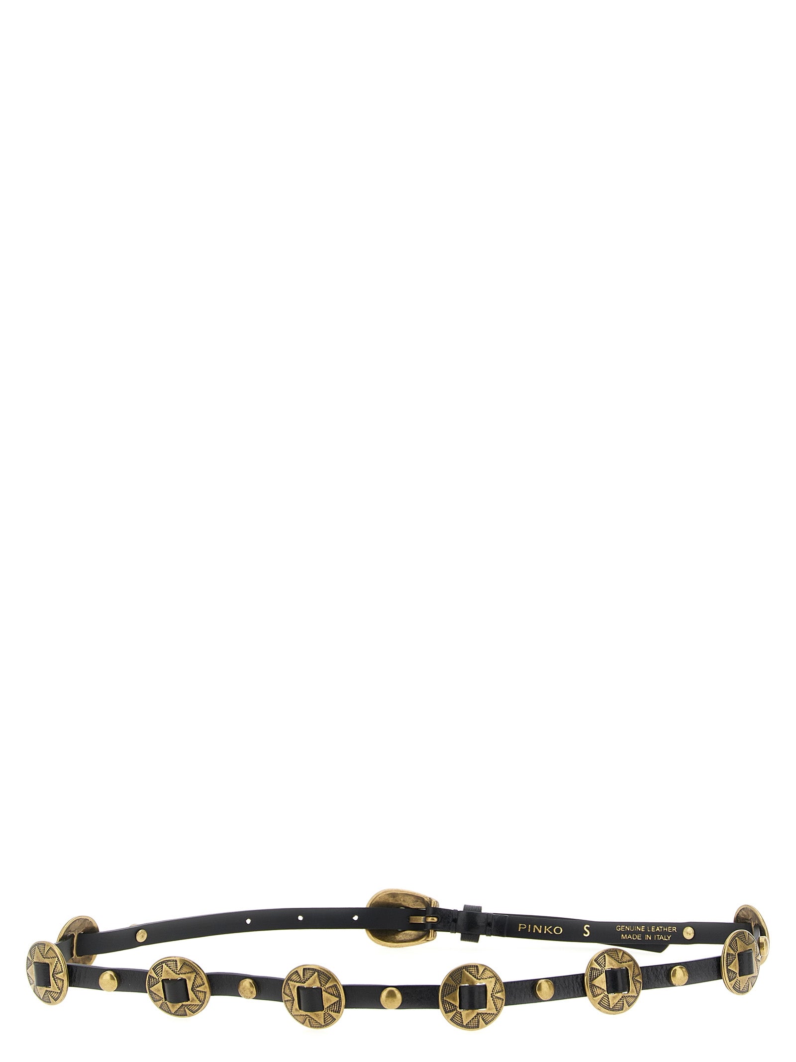 Black Calfskin Thin Belt
