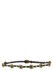 Black Calfskin Thin Belt