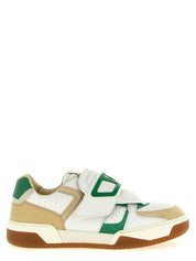 Multicolor Leather Athletic Sneakers