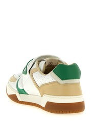 Multicolor Leather Athletic Sneakers