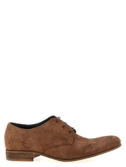 Brown Suede Leather Oxfords And Derbies