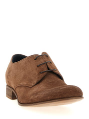 Brown Suede Leather Oxfords And Derbies