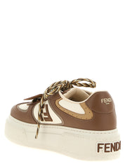 Fendi Multicolor Calfskin Platform Sneakers