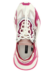 Fuchsia Viscose Athletic Sneakers