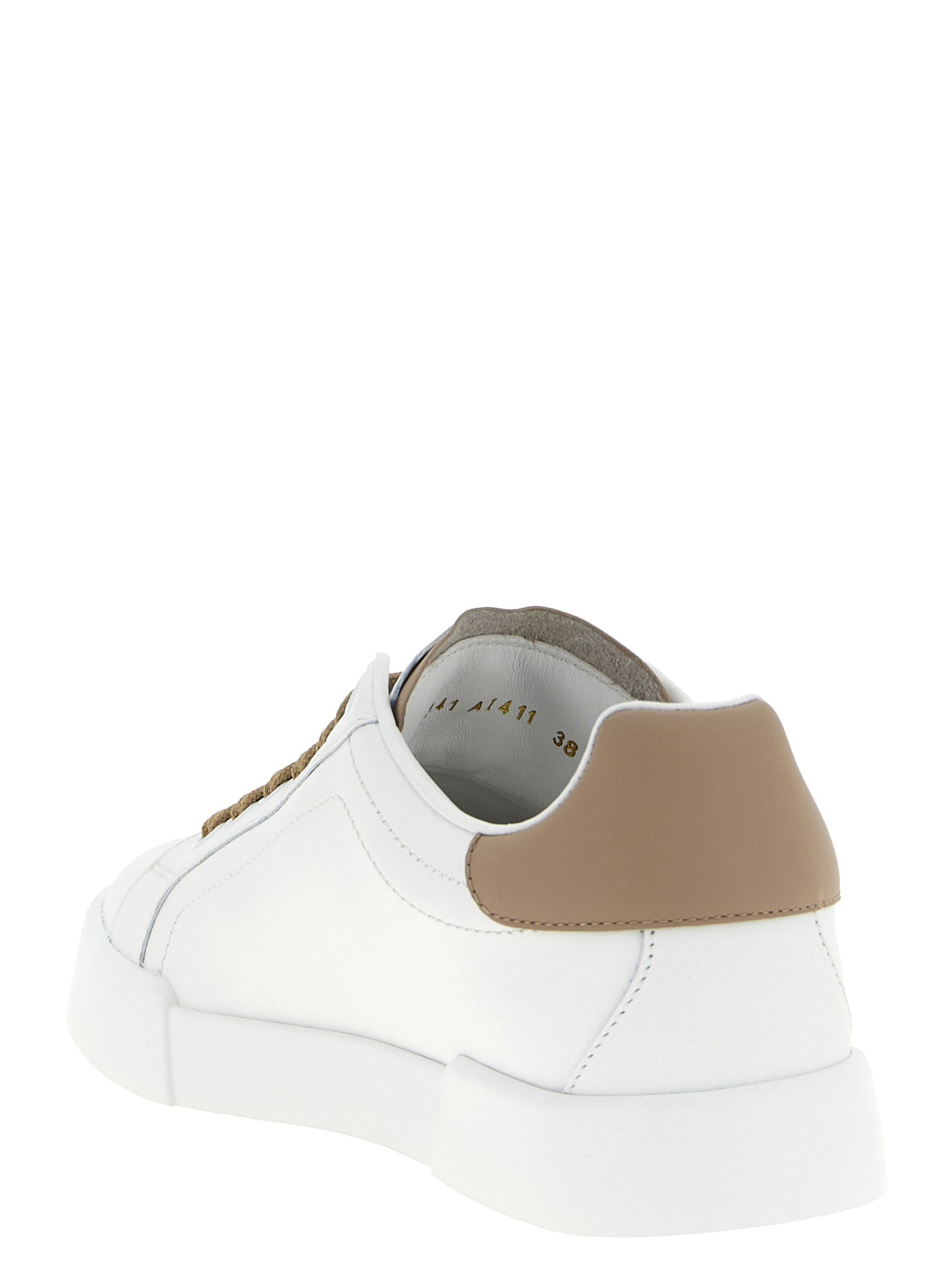 Beige Calfskin Sneakers