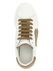 Beige Calfskin Sneakers